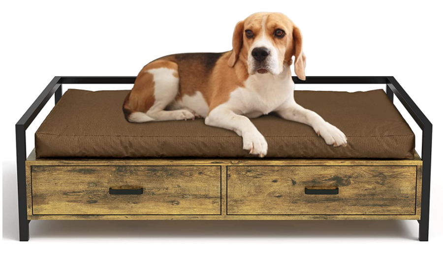 divano per cani in legno